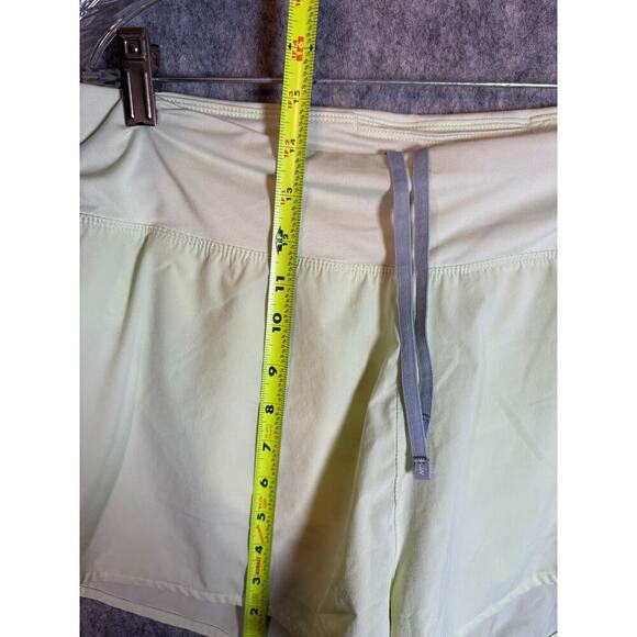 Nike Dri-Fit Womens Neon Yellow Drawstring Lined 3" Athletic Running Shorts - XL - Picture 7 of 8